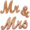 Rose Gold Mr & Mrs Sign Wooden Letters Wedding Table Decor Wedding Gift